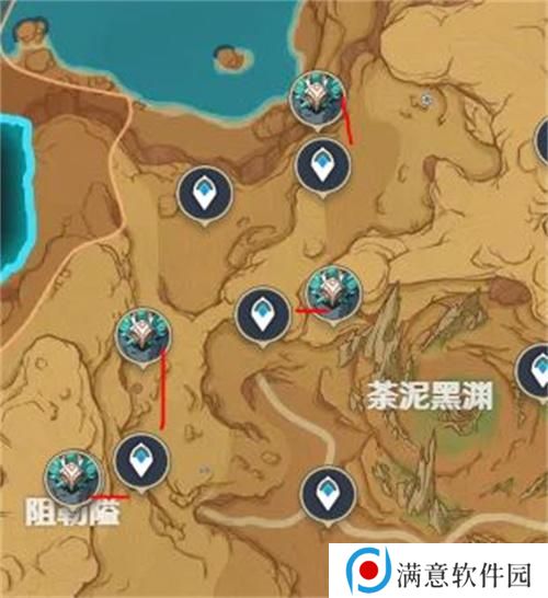 原神丘丘游侠位置大全 3.6丘丘游侠位置路线图