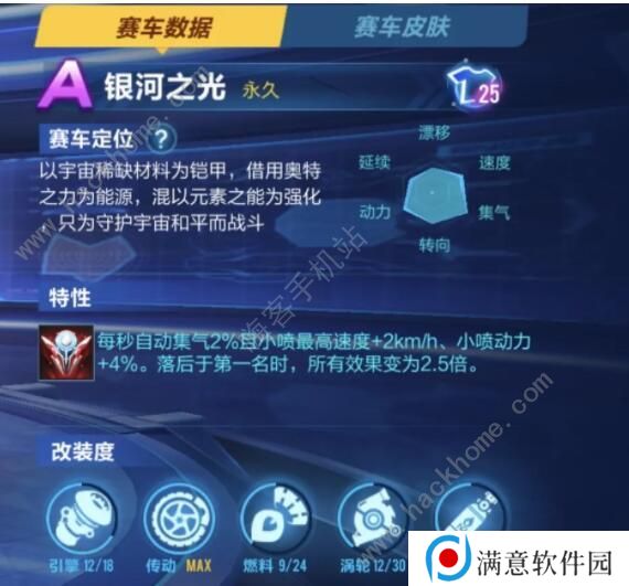 qq飞车手游银河之光怎么改装 银河之光分支改装攻略图片2